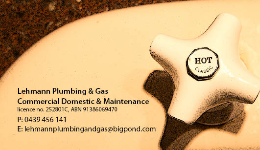 Diseño de Tarjeta de Presentación por Imageination_JK para Lehmann Plumbing and Gas | Diseño #2019529