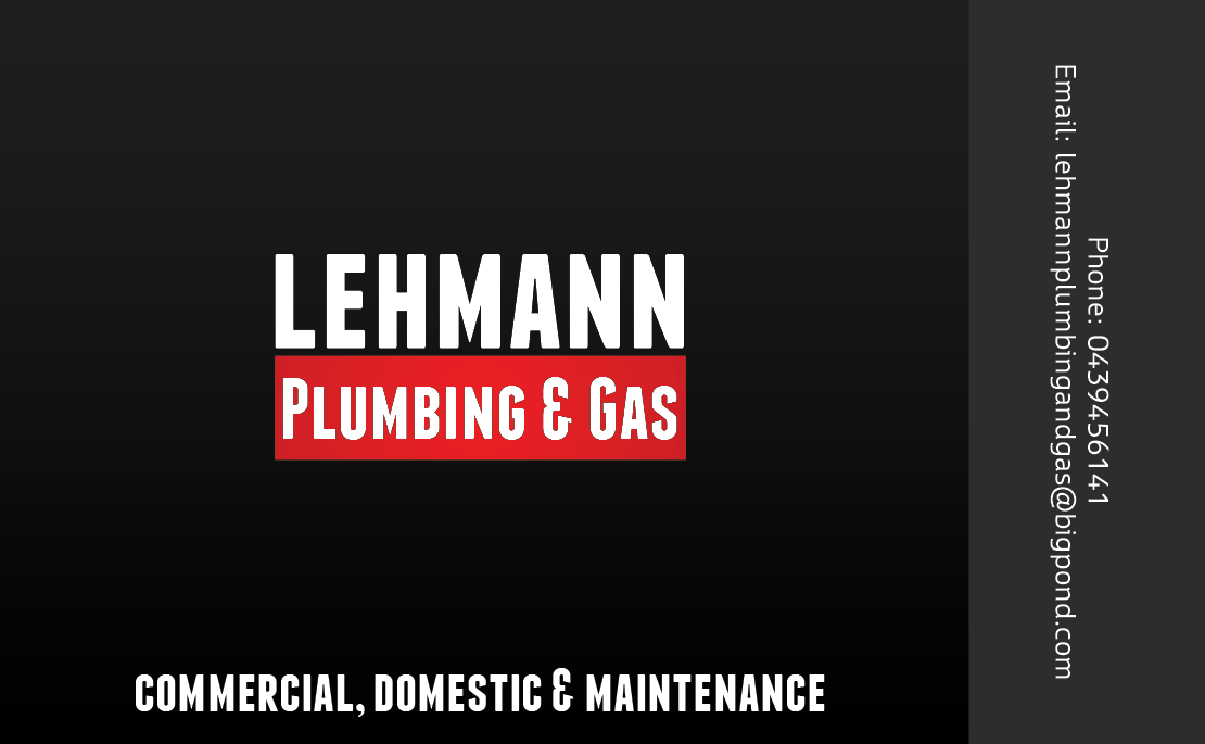 Business Card Design by Noxx for Lehmann Plumbing and Gas | Design #2014389