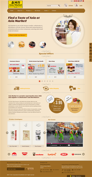 New Webpage for one of Ireland’s largest Asian Supermarket | Diseño Wordpress por Da Miracle
