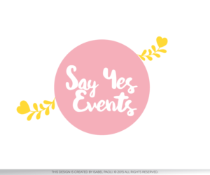 Logo Design by isabel.paoli for Say Yes Events | Design: #9193078