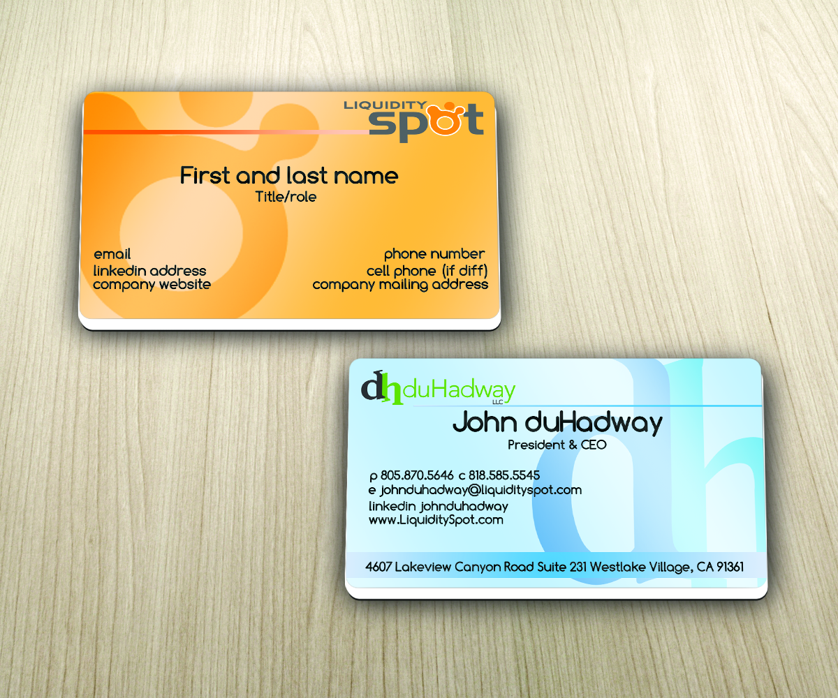 Business Card Design by shadowfoxx for duHadway LLC | Design #2027709