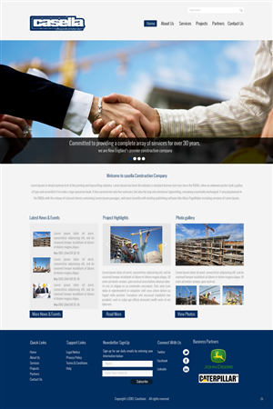 Design Wordpress par pb pour Casella Construction, Inc. | Design : #2020857
