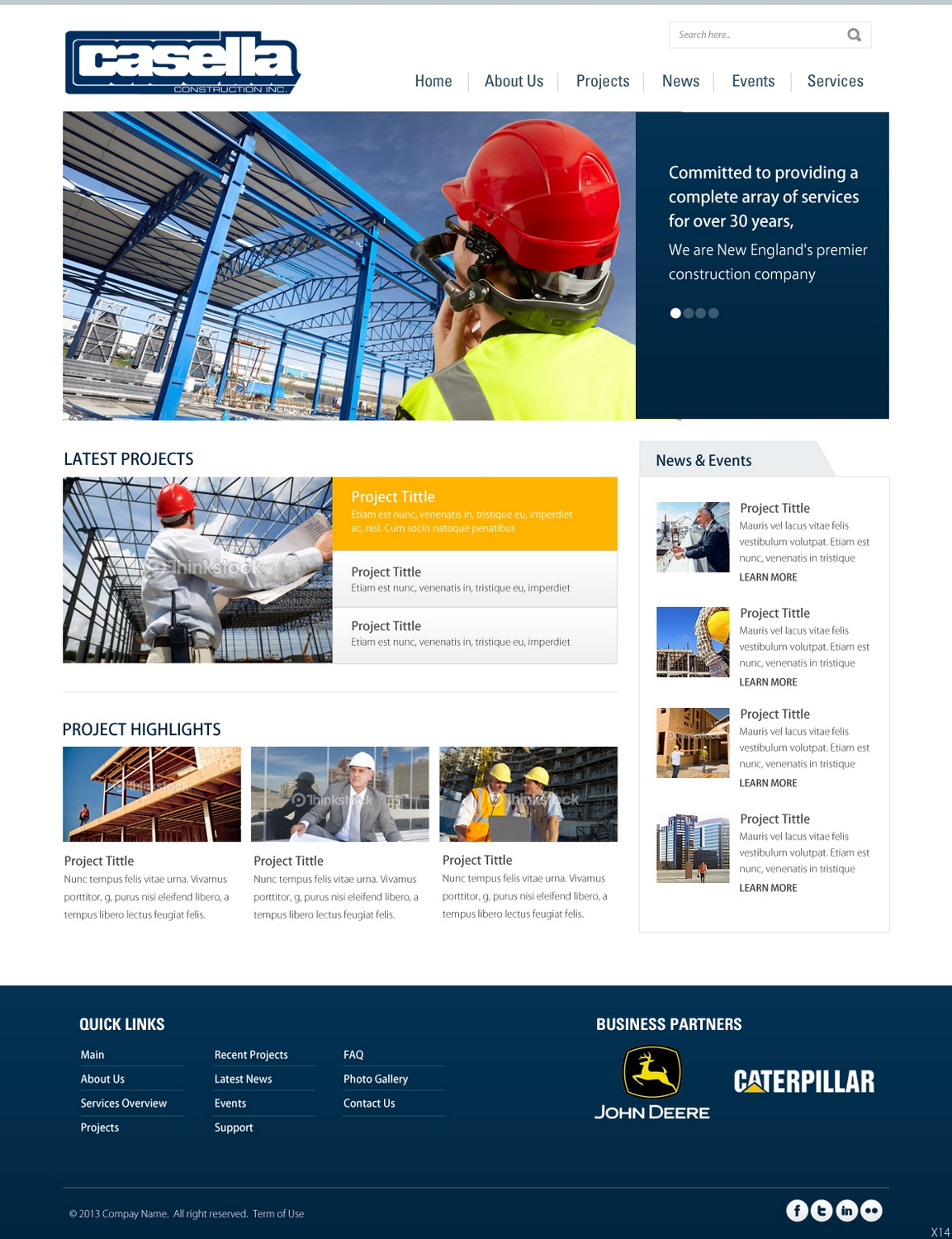 WordPress-Design von pb für Casella Construction, Inc. | Design #2020884