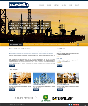 Wordpress Design by pb for Casella Construction, Inc. | Design: #2025962