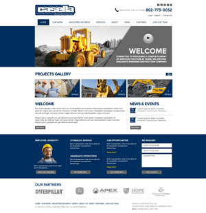 Wordpress Design by TechWise for Casella Construction, Inc. | Design: #2047626