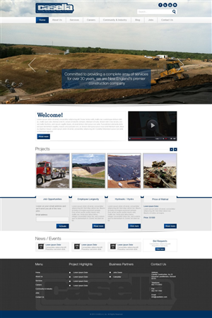 Design Wordpress par TechWise pour Casella Construction, Inc. | Design #2047630
