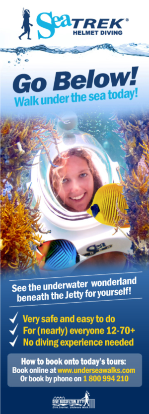 Dive Busselton Jetty poster template | Poster-Design von Valtti Design