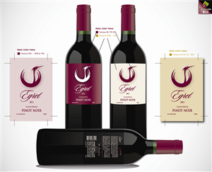Wine Bottle Label | Graphic Design by Atum Kreative™