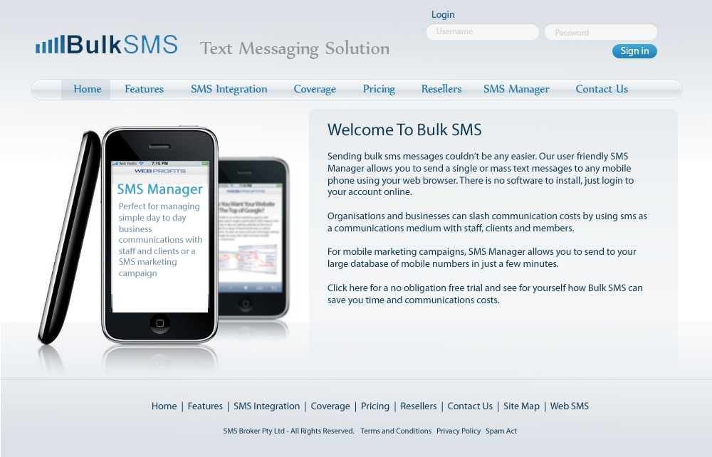 Web Design by pb for SMS Diagnostics Pty Ltd | Design #417694