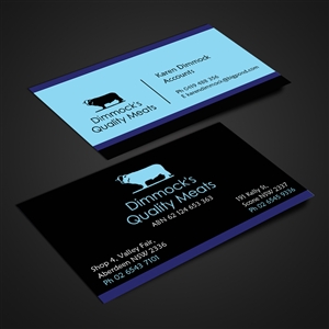 Business Card Design by Harshan for Dimmock's Quality Meats | Design: #2153125