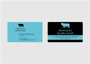 Business Card Design by cakalie for Dimmock's Quality Meats | Design: #2108372