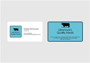 Business Card Design by cakalie for Dimmock's Quality Meats | Design: #2108445