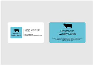 Business Card Design by cakalie for Dimmock's Quality Meats | Design: #2108452