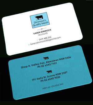 Business Card Design by foo for Dimmock's Quality Meats | Design: #2097628