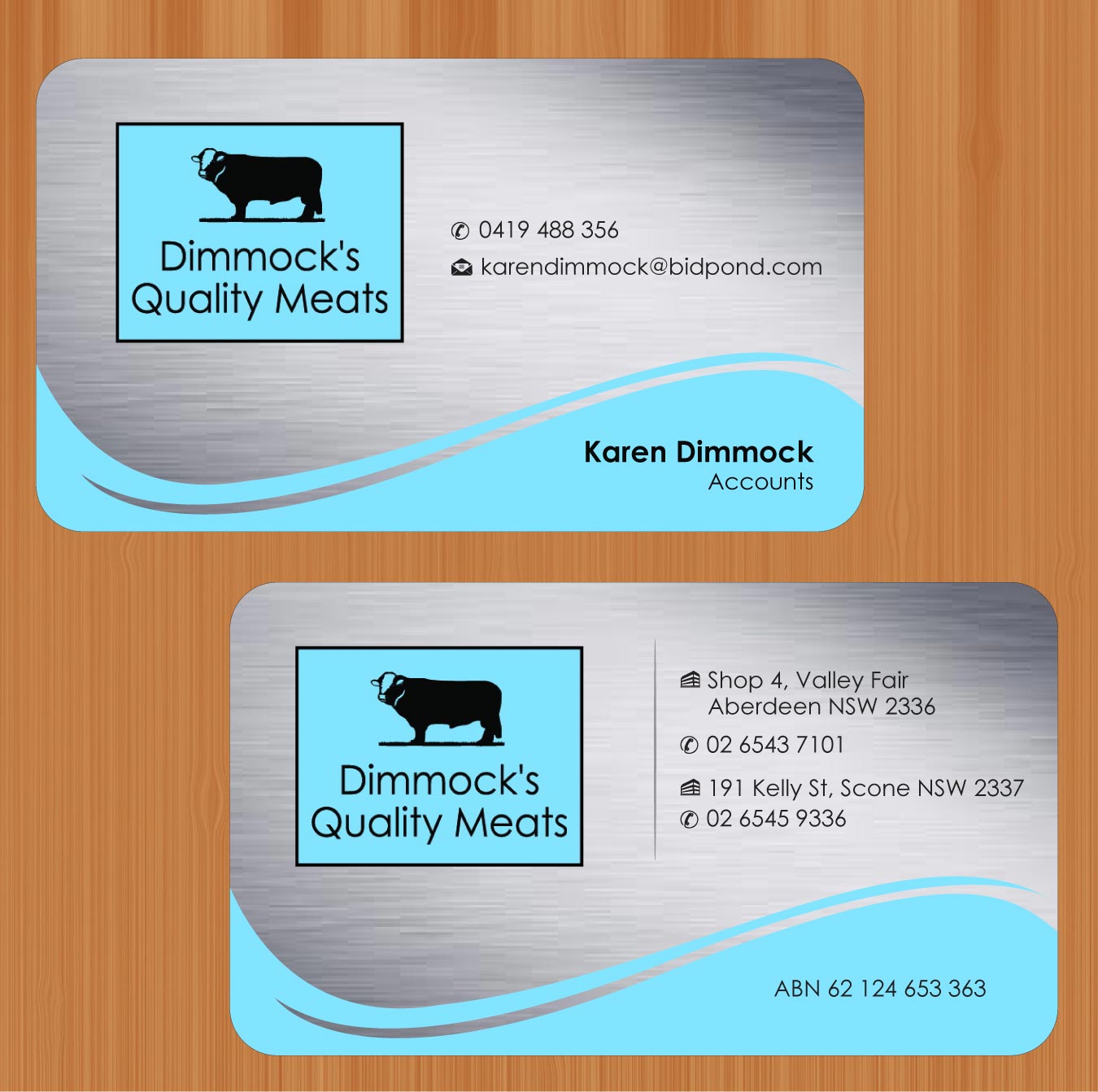 Business Card Design by Sbss for Dimmock's Quality Meats | Design #2149079