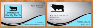 Diseño de Tarjeta de Presentación por Sbss para Dimmock's Quality Meats | Diseño: #2149103