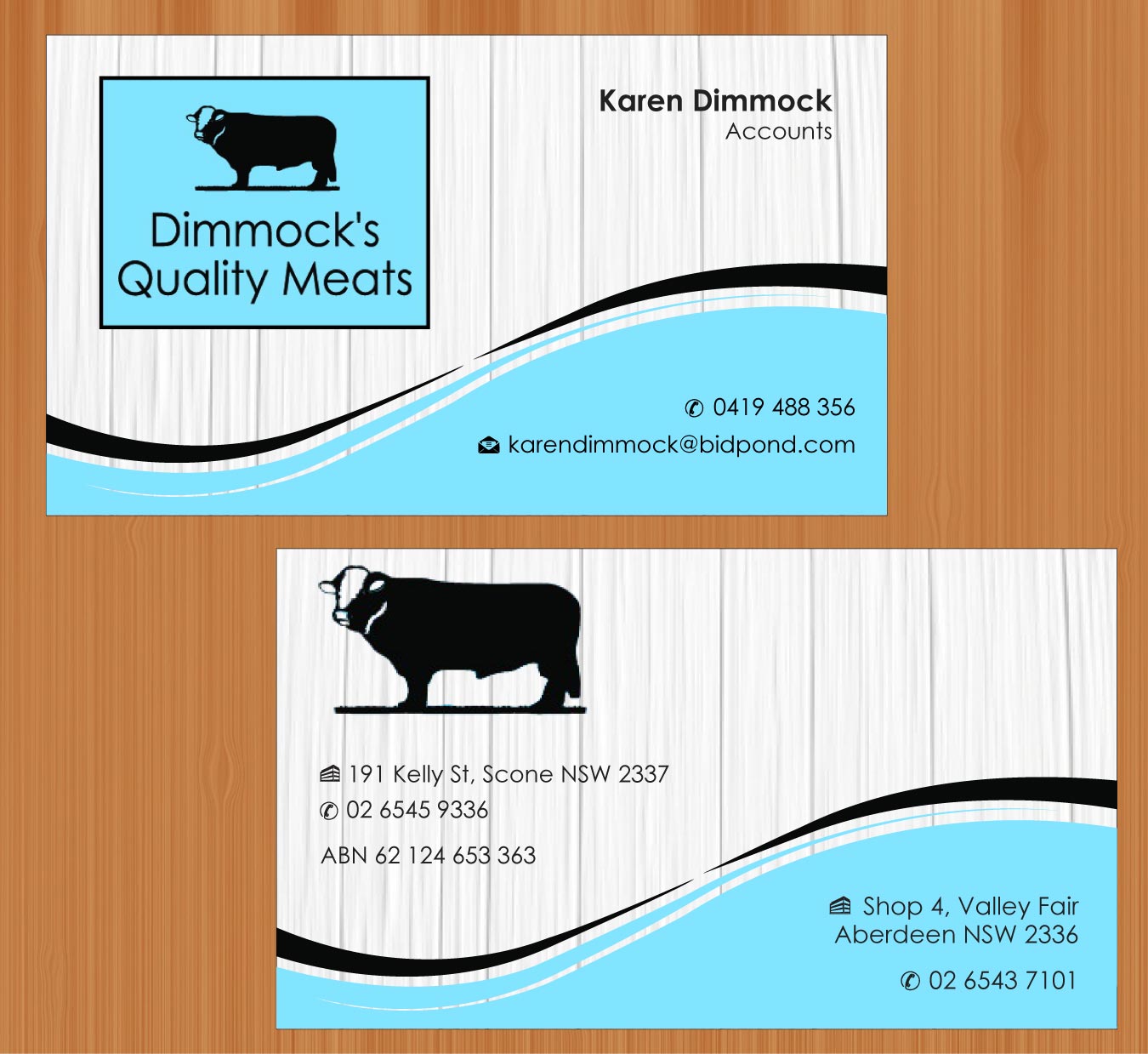 Business Card Design by Sbss for Dimmock's Quality Meats | Design #2149111