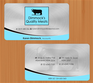 Diseño de Tarjeta de Presentación por Sbss para Dimmock's Quality Meats | Diseño: #2149157