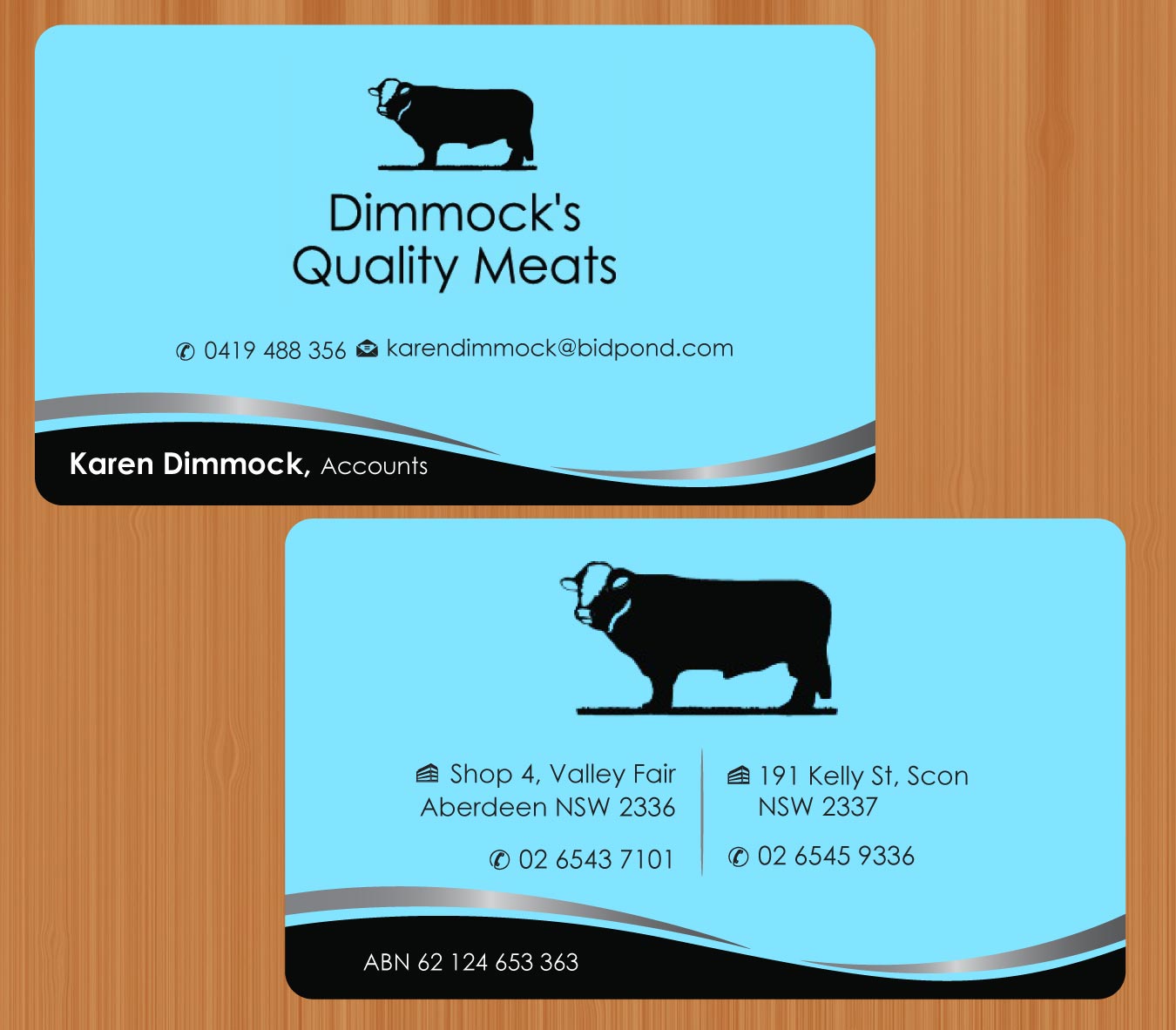 Business Card Design by Sbss for Dimmock's Quality Meats | Design #2149173