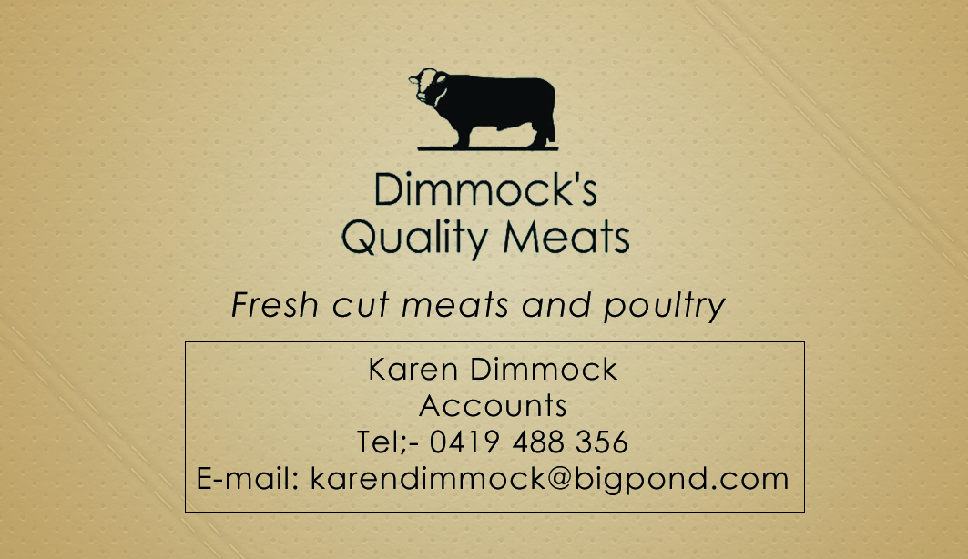 Design de Carte de Visite par asifdesigns pour Dimmock's Quality Meats | Design #2110966