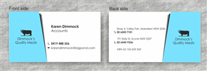 Business Card Design by IneseRo for Dimmock's Quality Meats | Design: #2098286