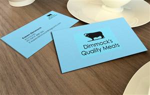 Business Card Design by nafizrahat for Dimmock's Quality Meats | Design #2097277