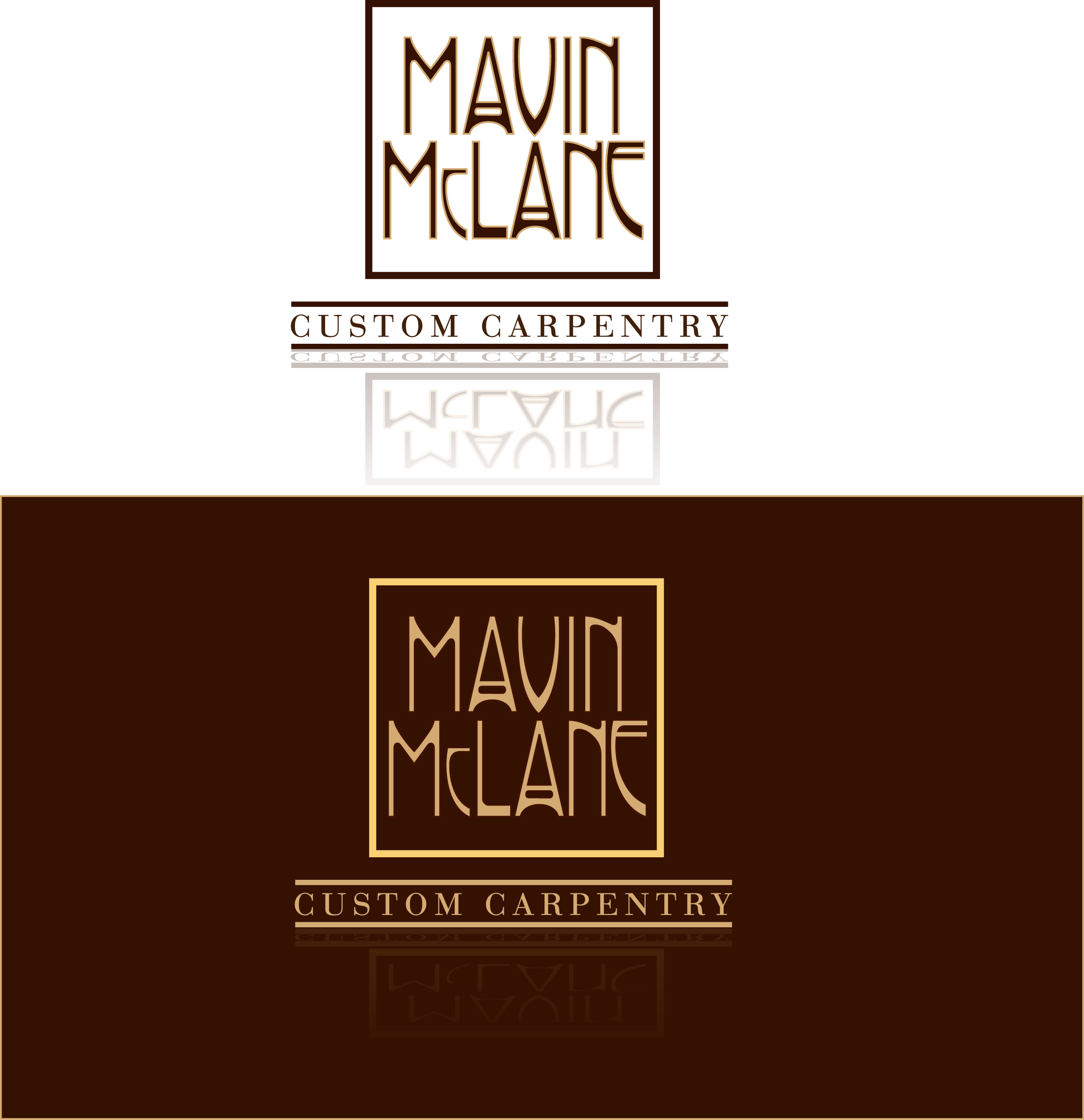 Logo Design by Perkins Design Studio for Mavin McClane Custom Carpentry | Design #17148