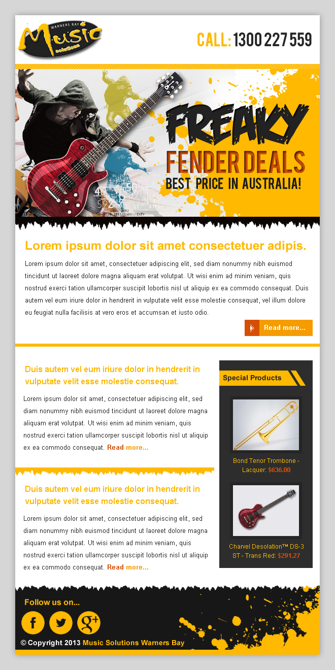 Newsletter Design by CrazyPixel for this project | Design #2037599