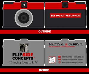 Business Card Design by perlstyles for Flipside Concepts | Design: #2084286