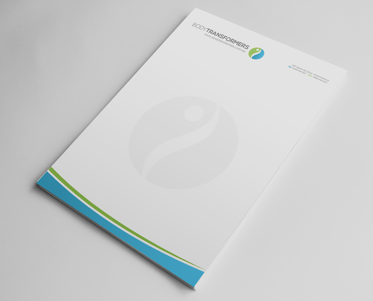 Diseño de Papelería por logodentity para Body Transformers | Diseño #2063286