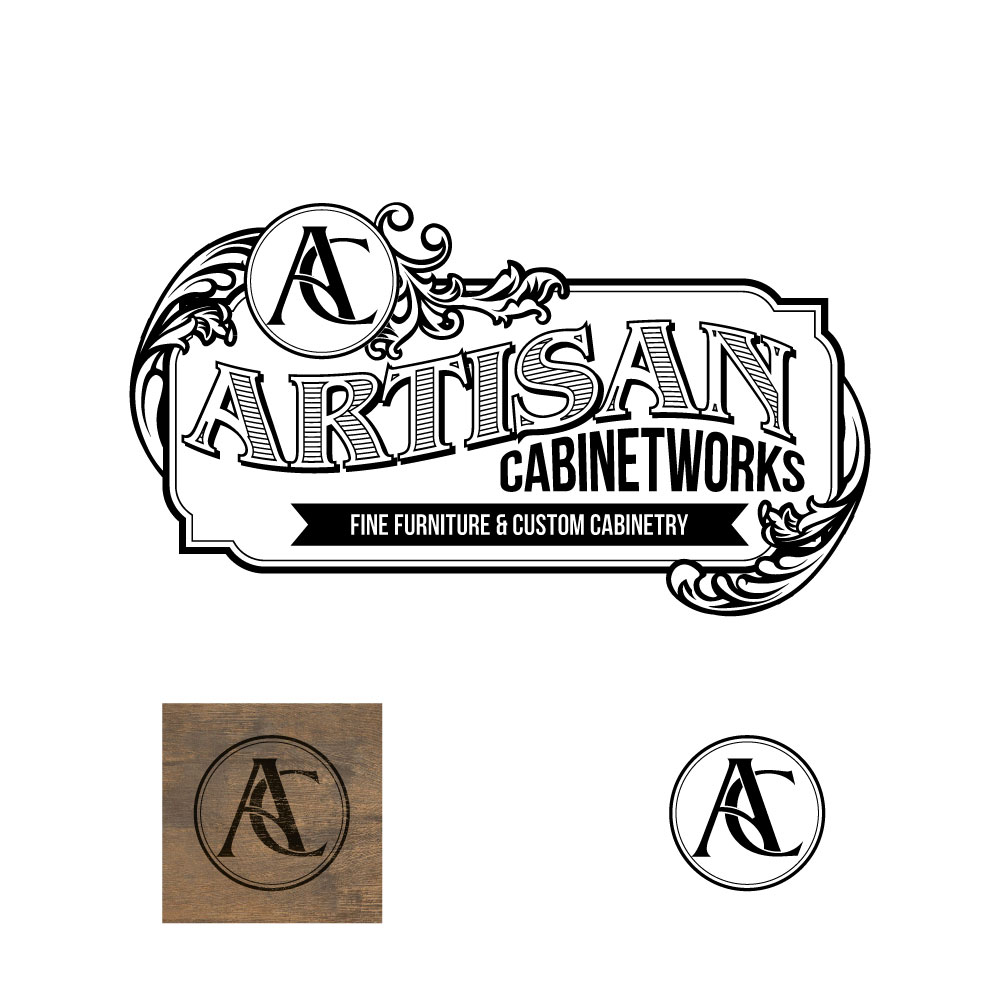 Logo Design by Oct-O-Ray Design for Artisan Cabinetworks | Design #2058882
