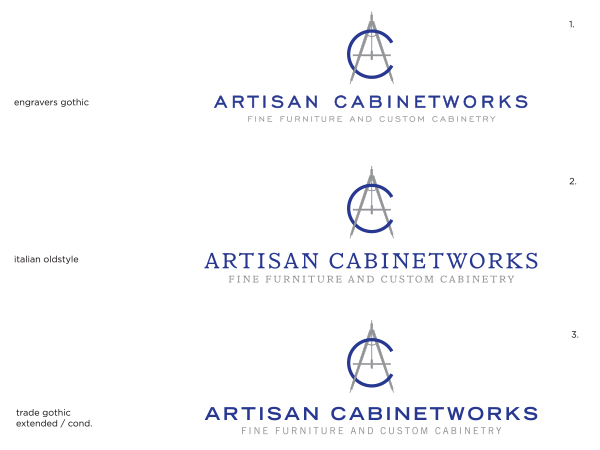 Diseño de Logo por one44 Design Studio para Artisan Cabinetworks | Diseño #2242451