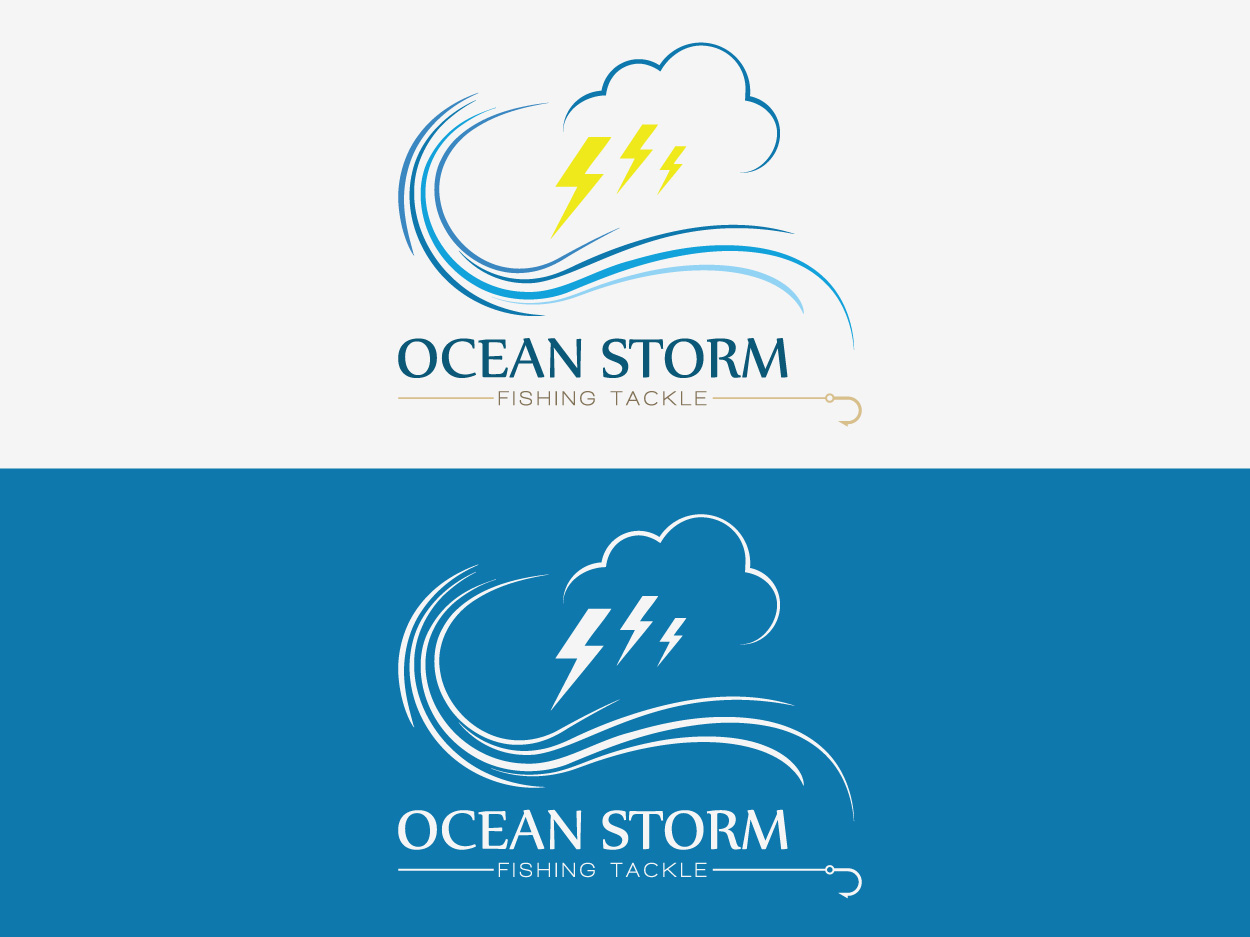Logo Design by MemoCo for Ocean Storm Fishing Tackle | Design #410284