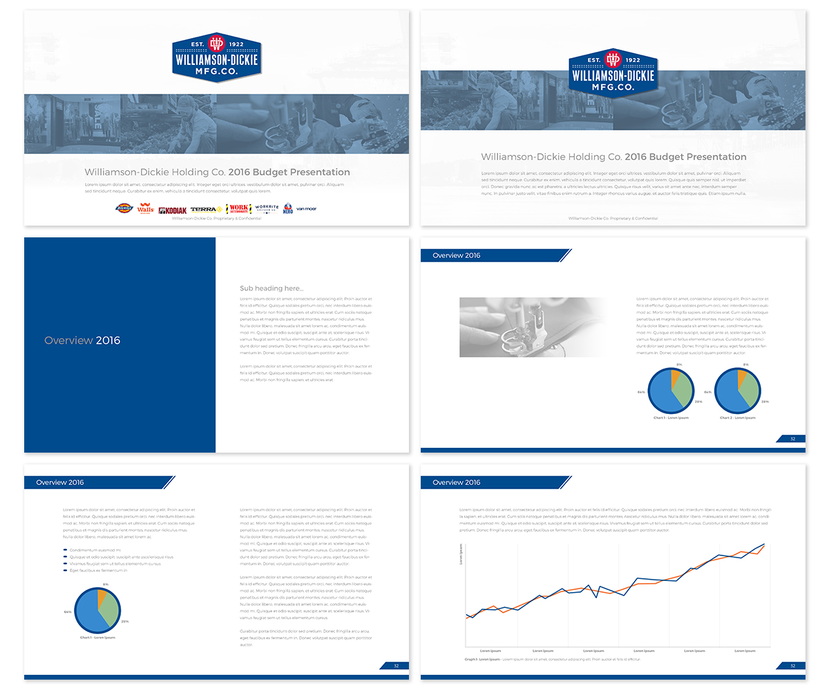 Design de PowerPoint par digi-b pour Williamson - Dickie Holding Company | Design #9279617
