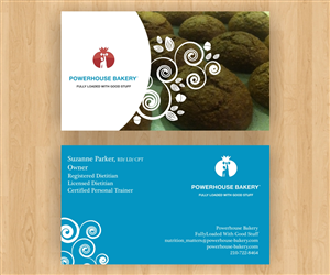 Business Card Design by luiz otavio I DESIGN for Powerhouse Bakery at Nutrition Matters, Inc. | Design: #2062532