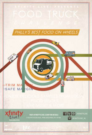 Food Truck Challenge Festival at Xfinity Live! Philadelphia | Flyer Design by Scorpius design