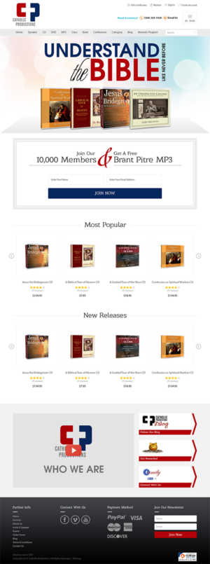Web Design by RupalTechno for Catholic Productions | Design: #9231181