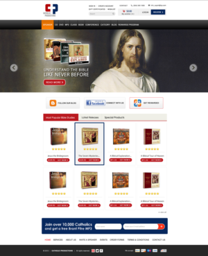 Web Design by Anooshaa Kachhia for Catholic Productions | Design: #9200844