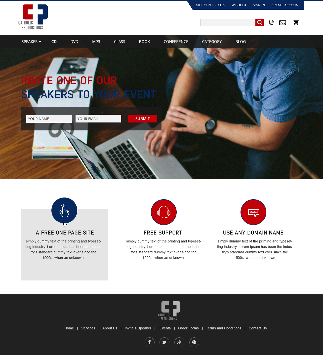 Web Design by webxvision for Catholic Productions | Design #9232476