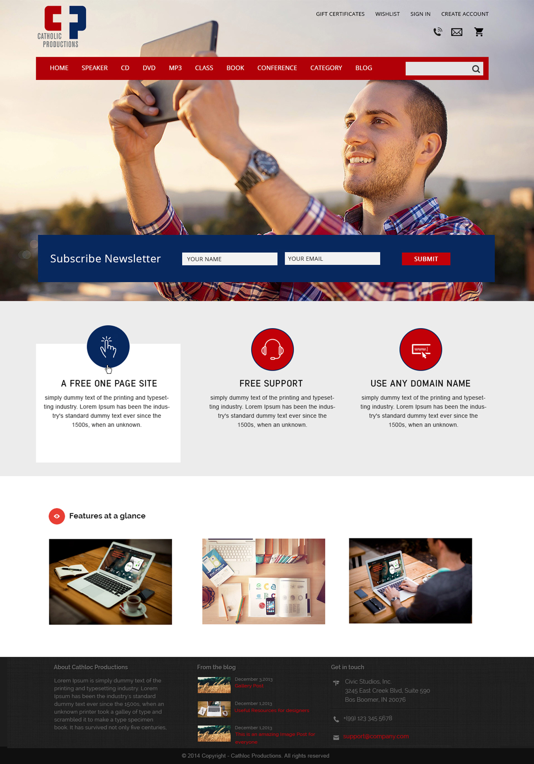 Web Design by webxvision for Catholic Productions | Design #9232486