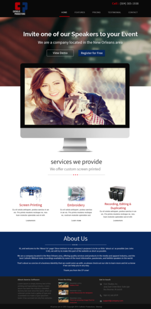 Web Design by webxvision for Catholic Productions | Design: #9232497