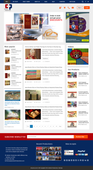 Web Design by webxvision for Catholic Productions | Design: #9281224