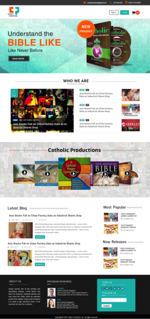 Web Design by webxvision for Catholic Productions | Design: #9289012