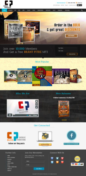 Web Design by webxvision for Catholic Productions | Design: #9339907