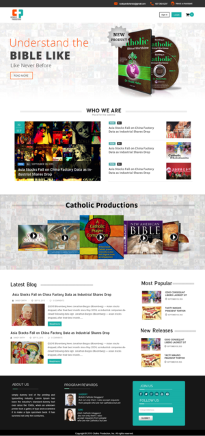 Web Design by webxvision for Catholic Productions | Design: #9352899