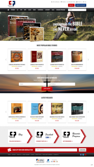 Web Design by pb for Catholic Productions | Design: #9175970
