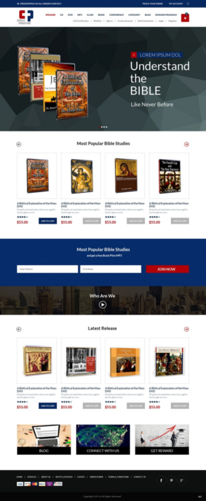 Web Design by pb for Catholic Productions | Design: #9185776