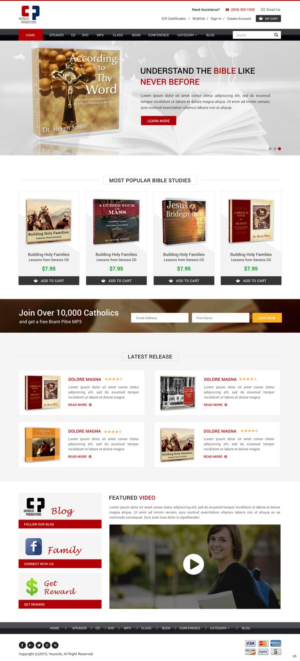 Web Design by pb for Catholic Productions | Design: #9185780