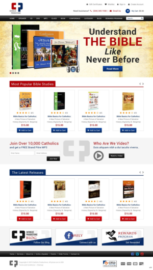 Web Design by pb for Catholic Productions | Design: #9185781
