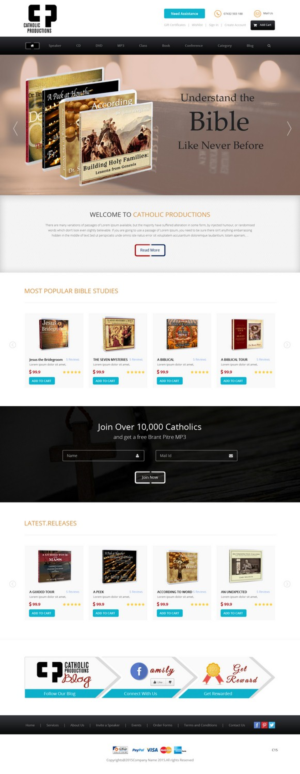 Web Design by pb for Catholic Productions | Design: #9210345